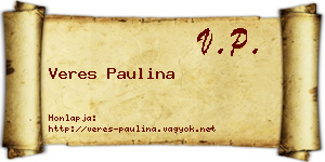 Veres Paulina névjegykártya