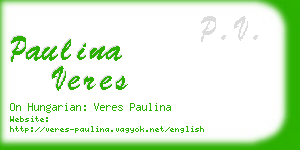 paulina veres business card